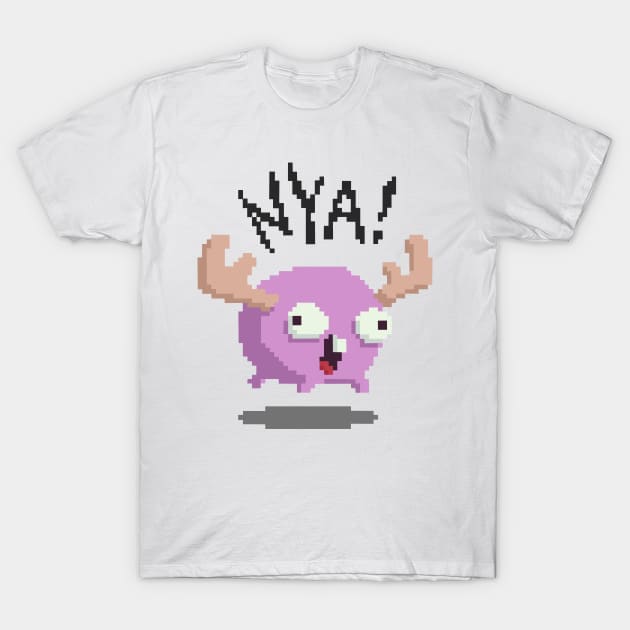 PIXEL MINIMOOSE T-Shirt by Vixie Hattori